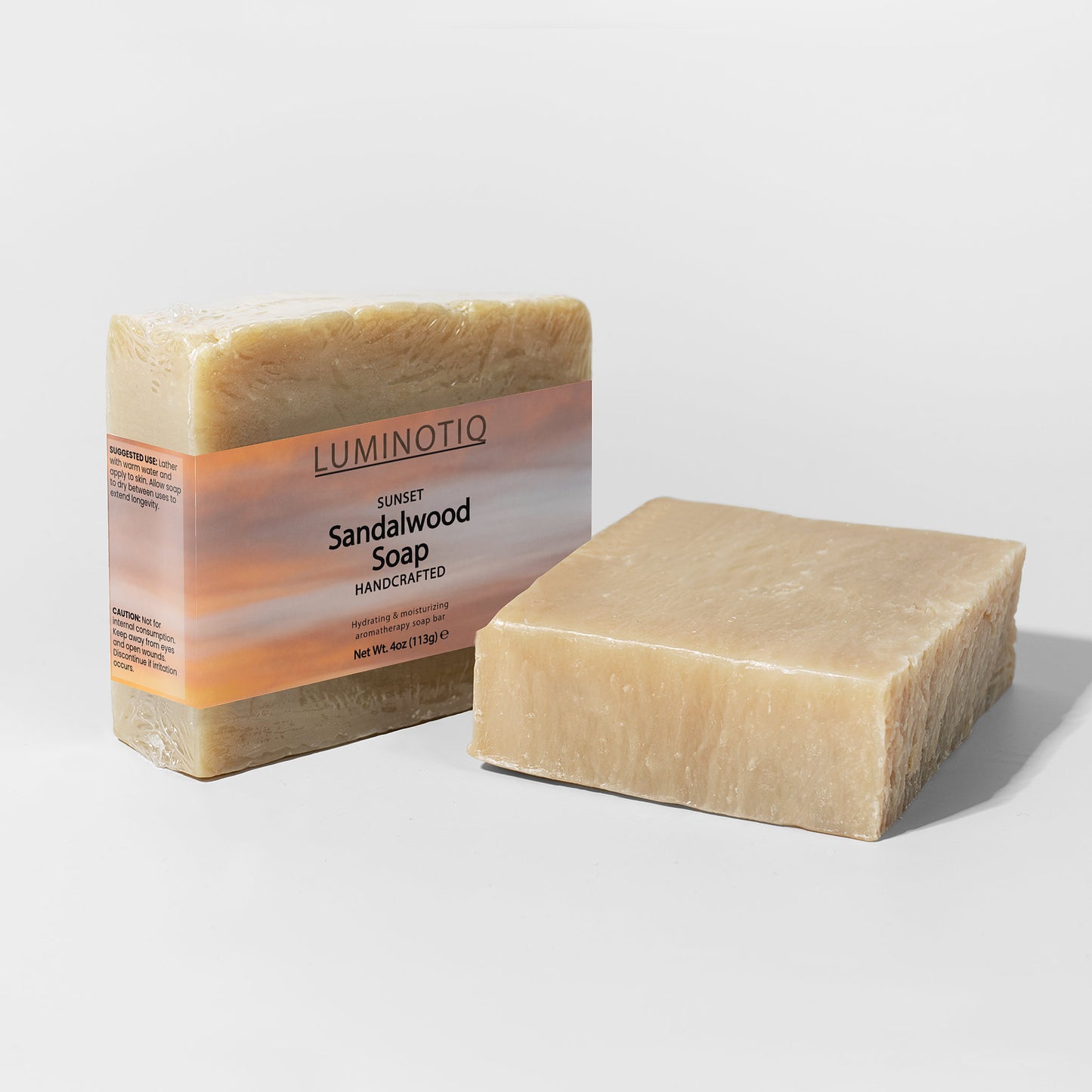 SUNSET Sandalwood Soap - Warm, grounding, and moisturizing - the perfect end-of-day-wash.
