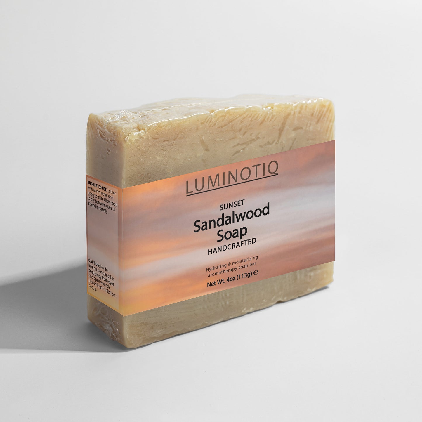 SUNSET Sandalwood Soap - Warm, grounding, and moisturizing - the perfect end-of-day-wash.