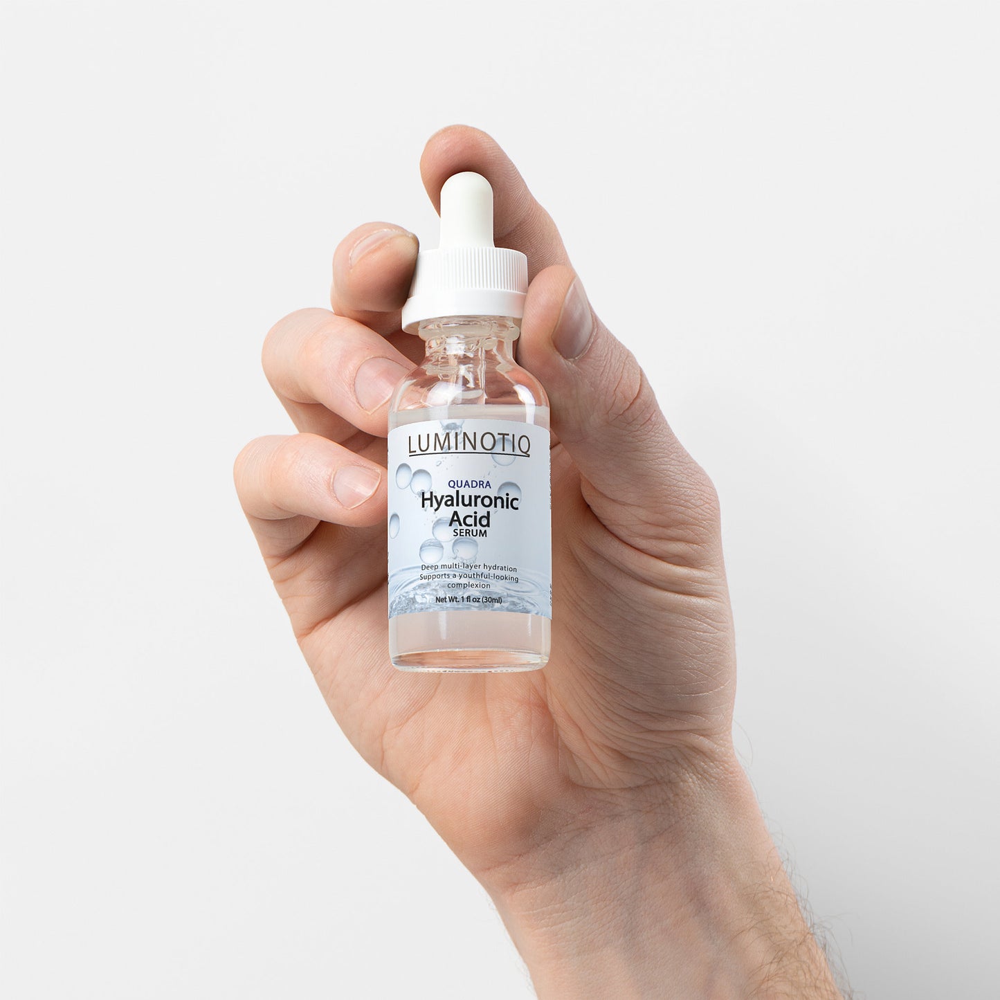 QUADRA Hyaluronic Acid Serum - 4-layer hydration that keeps skin plump.