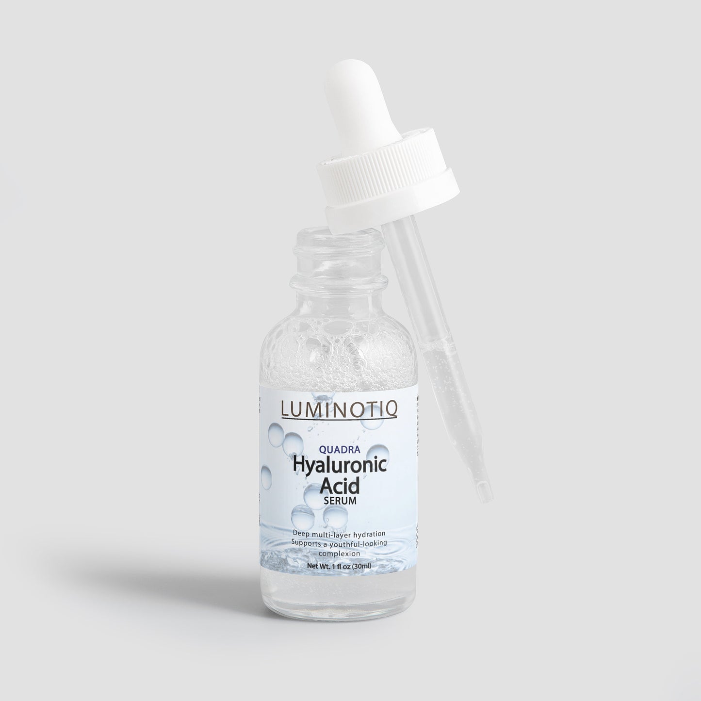 QUADRA Hyaluronic Acid Serum - 4-layer hydration that keeps skin plump.