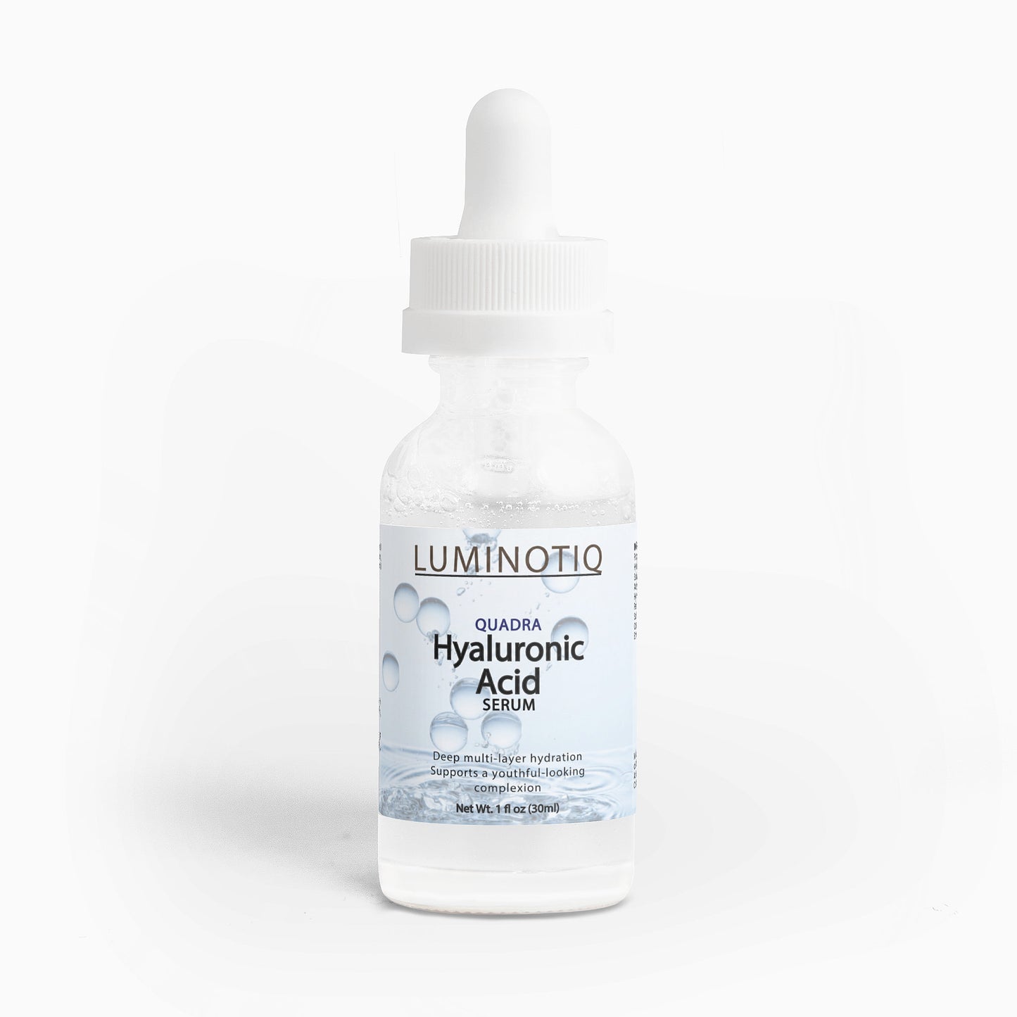 QUADRA Hyaluronic Acid Serum - 4-layer hydration that keeps skin plump.