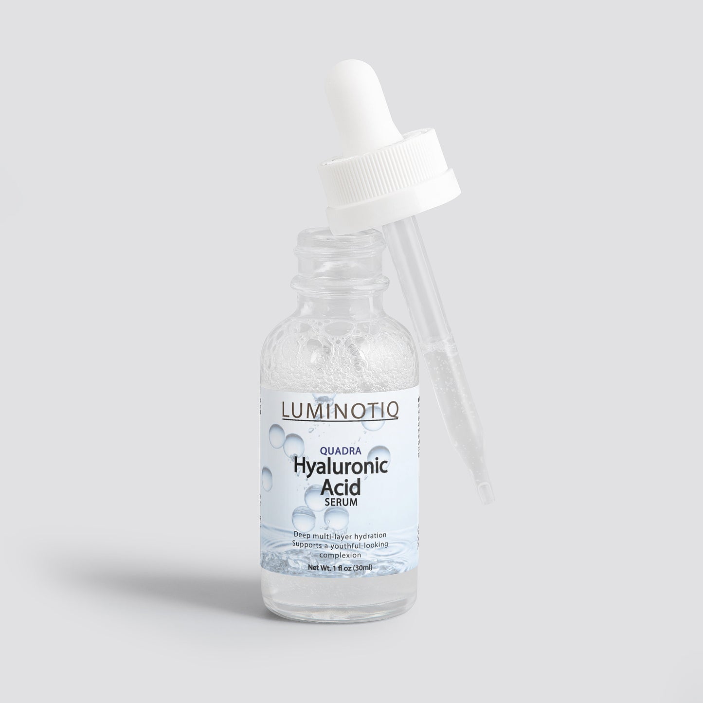 QUADRA Hyaluronic Acid Serum - 4-layer hydration that keeps skin plump.