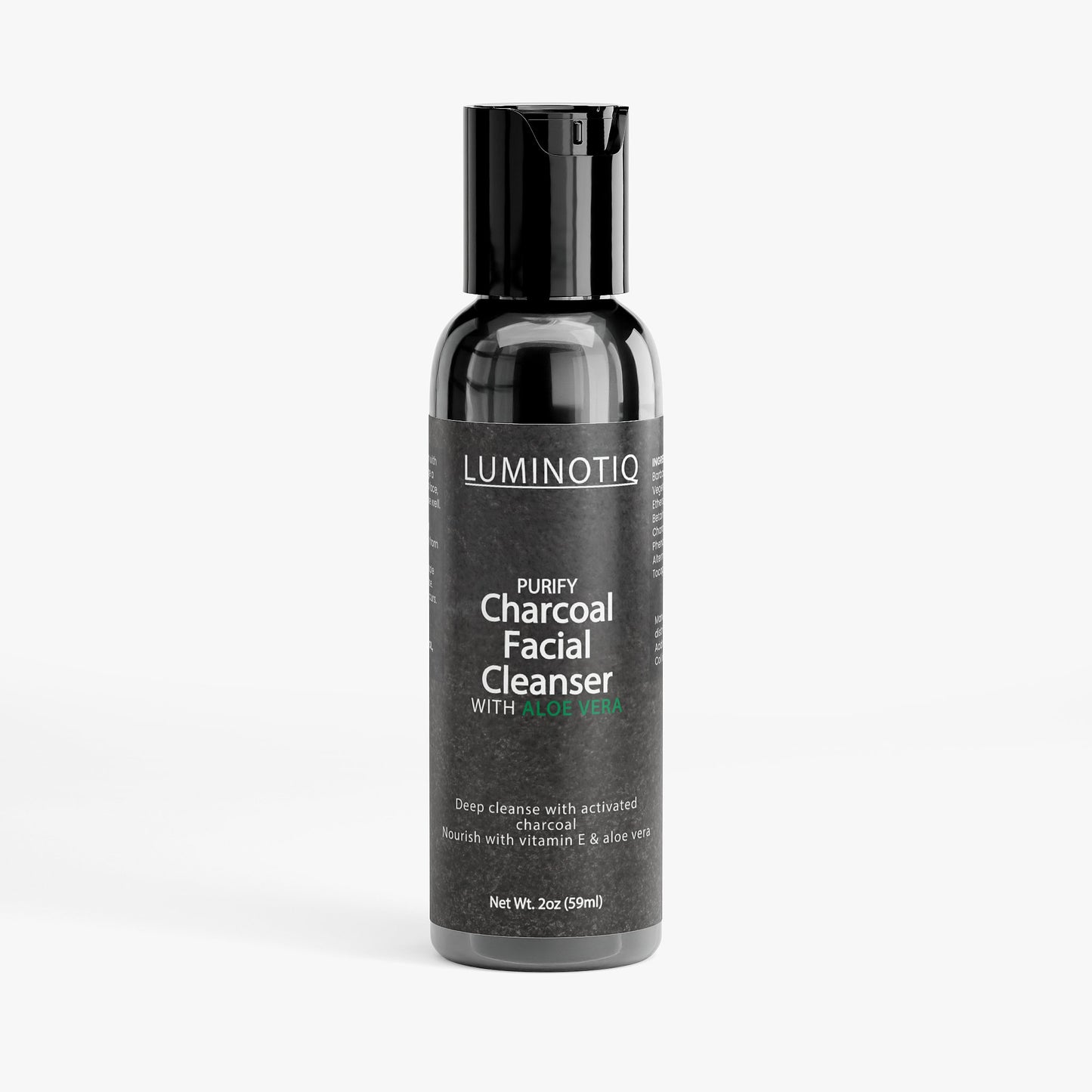 PURIFY Charcoal Facial Cleanser - Deep-cleans pores and lifts away impurities without stripping.