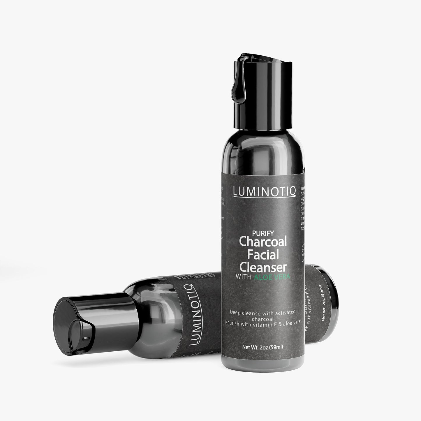 PURIFY Charcoal Facial Cleanser - Deep-cleans pores and lifts away impurities without stripping.