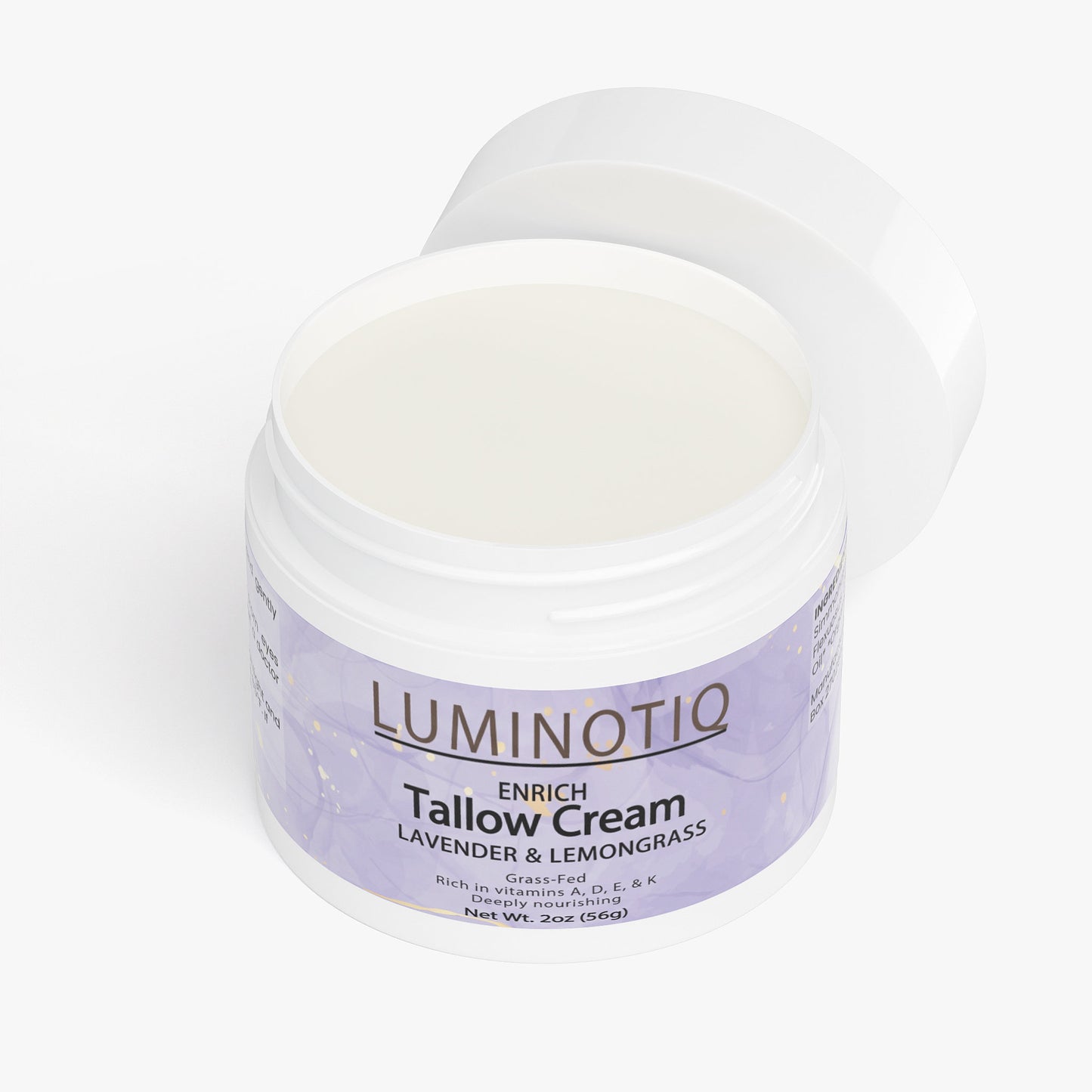ENRICH Lavender & Lemongrass Tallow Cream - Deeply nourishing tallow with a fresh, botanical scent.