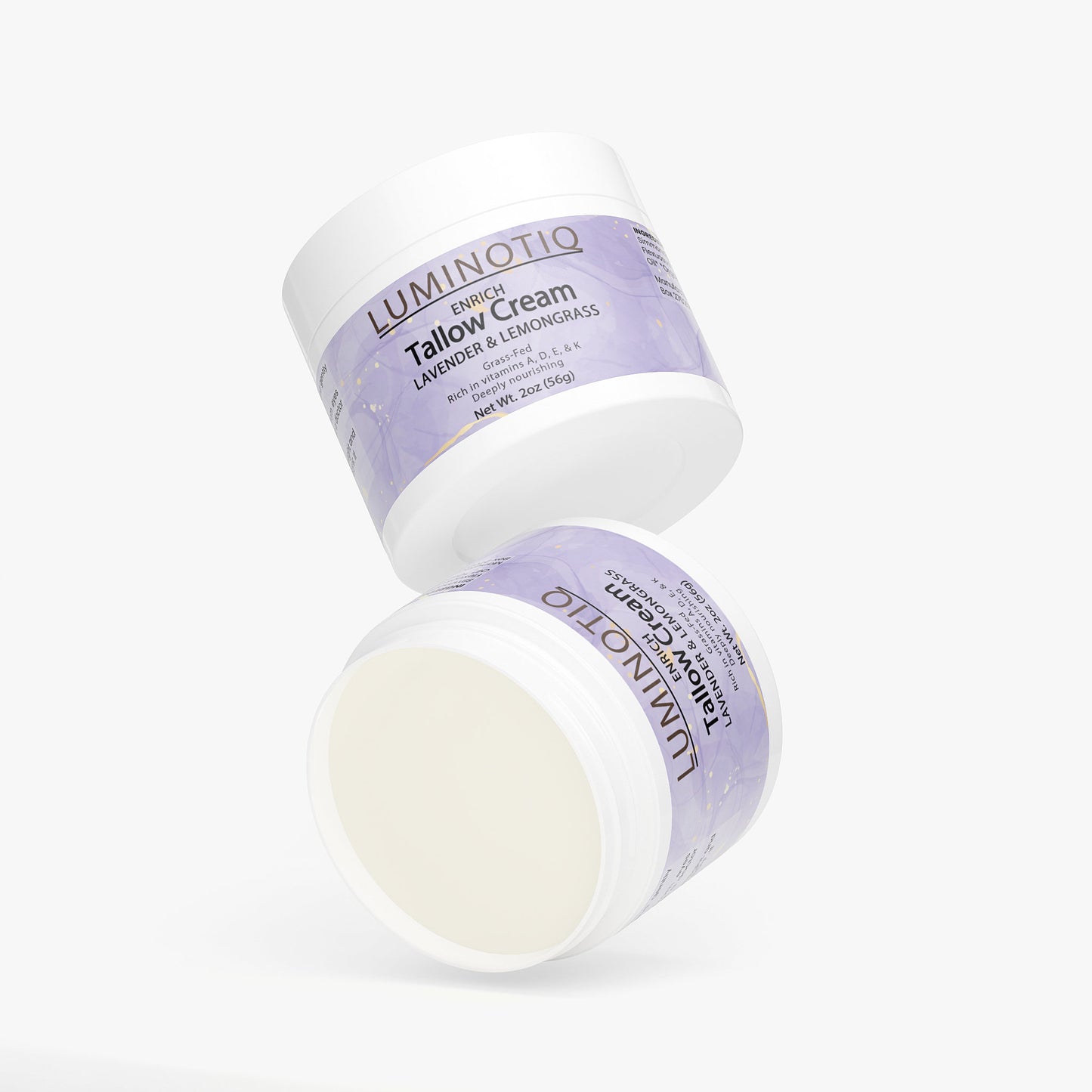 ENRICH Lavender & Lemongrass Tallow Cream - Deeply nourishing tallow with a fresh, botanical scent.