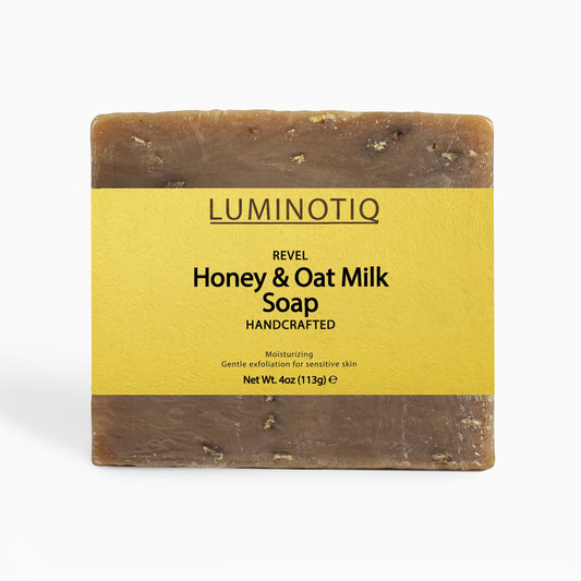 REVEL Honey & Oat Milk Soap - Nourishing and gentle - honey and oat milk soften as they cleanse.
