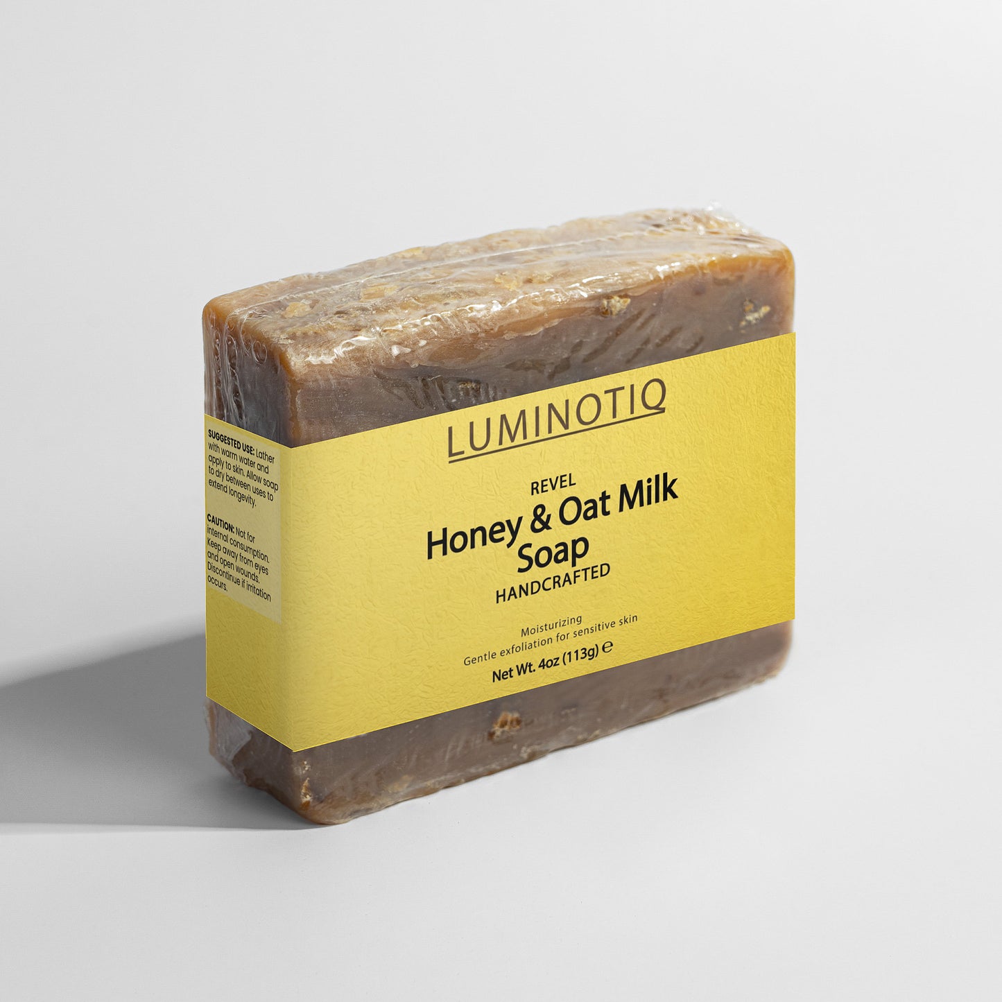 REVEL Honey & Oat Milk Soap - Nourishing and gentle - honey and oat milk soften as they cleanse.