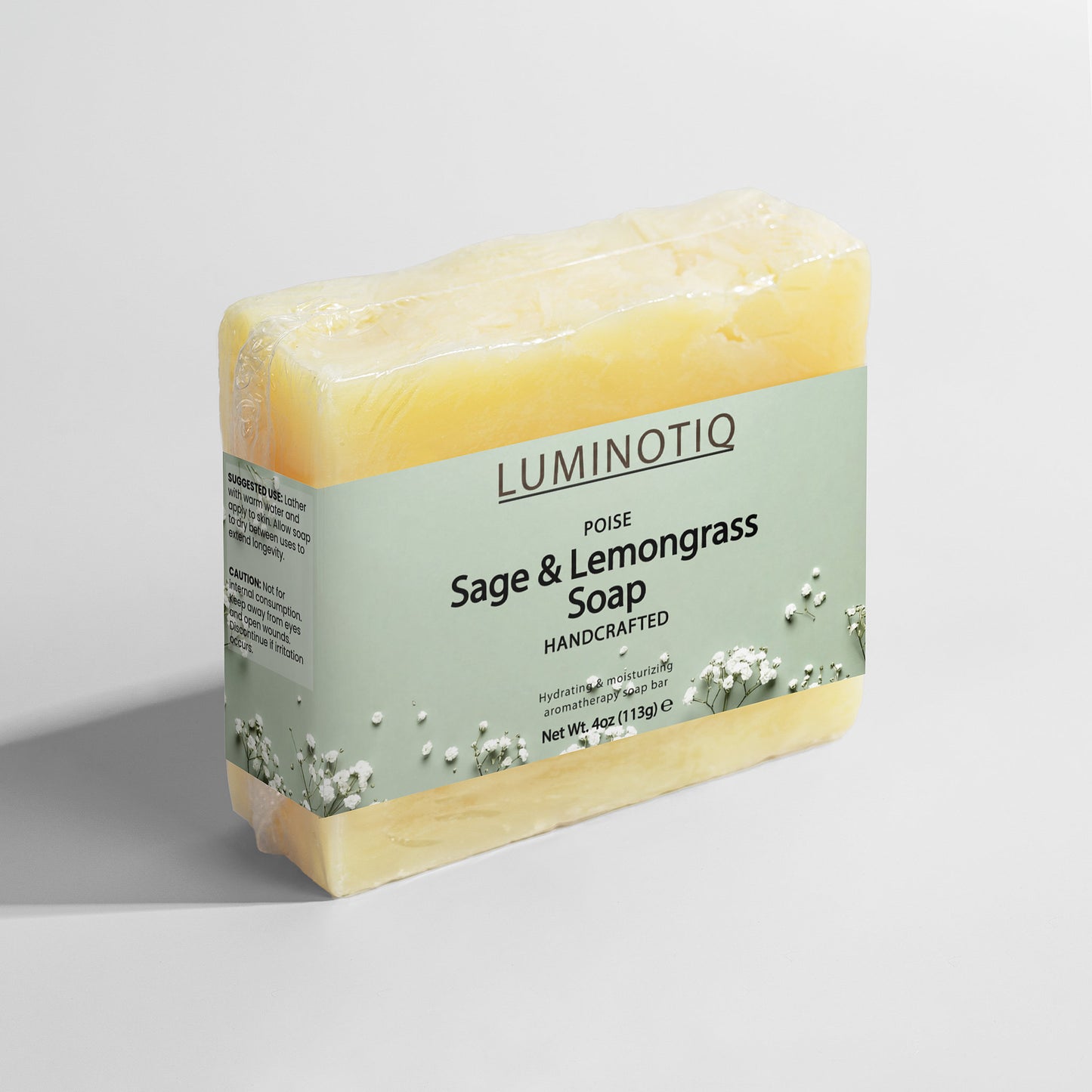 POISE Sage & Lemongrass Soap - An herbal, energizing bar that balances and refreshes.