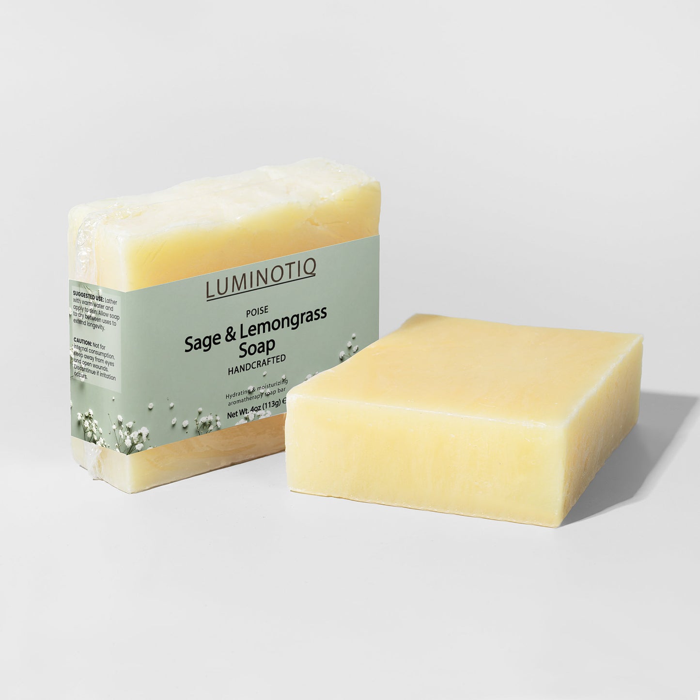 POISE Sage & Lemongrass Soap - An herbal, energizing bar that balances and refreshes.
