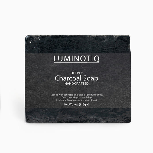 DEEPER Charcoal Soap - Draw out deep-set impurities for a genuinely clean feel.