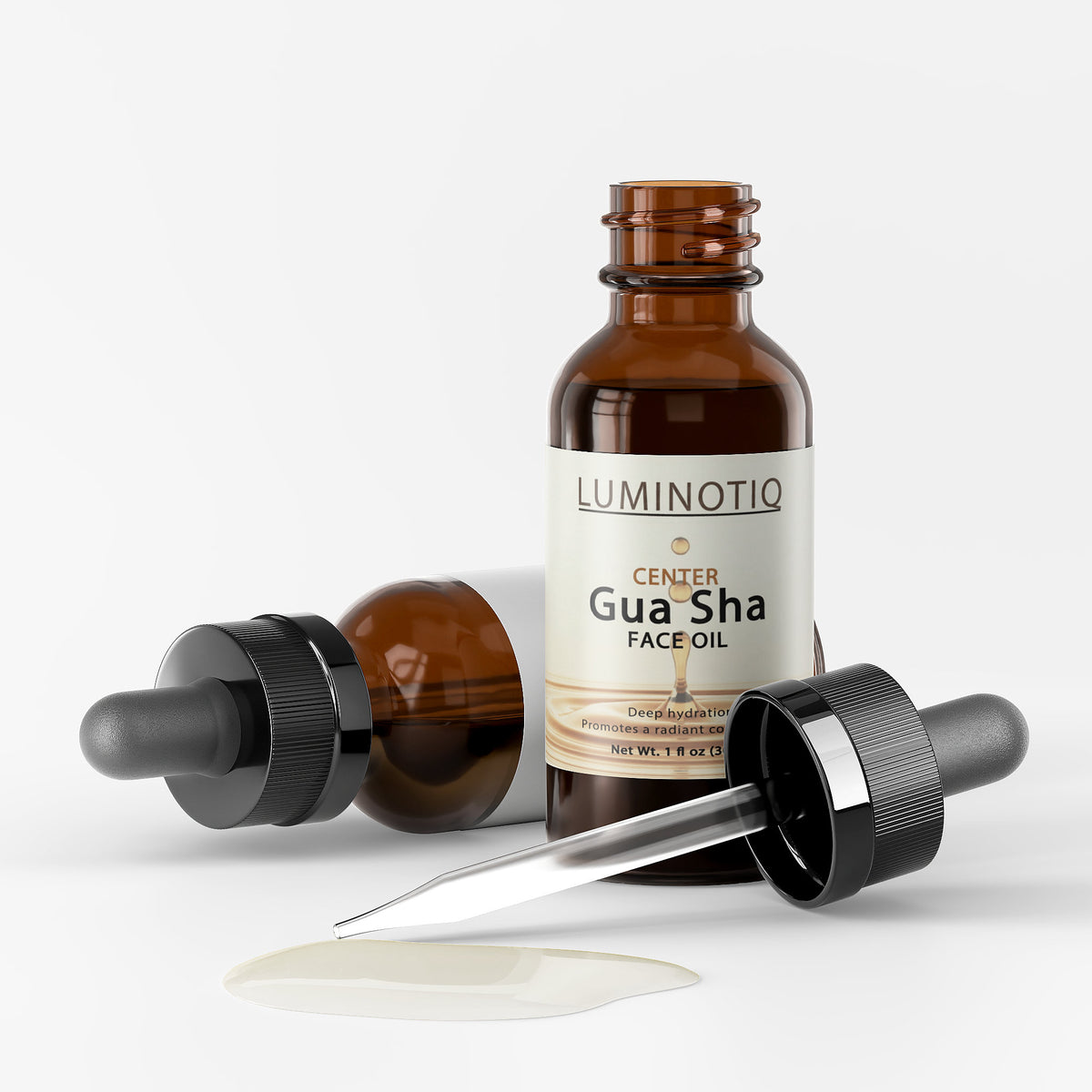 CENTER Gua Sha Face Oil - Ritual-ready oil for sculpting, lifting and glow.